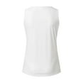 thumbnail image 6 of Ruyang Vests for Women Ladies Sleeveless Vest Scoop Neck Top Classic Sleeveless Elegant Tank Blouses Loose Fit Work Blouses Shirts, 6 of 6