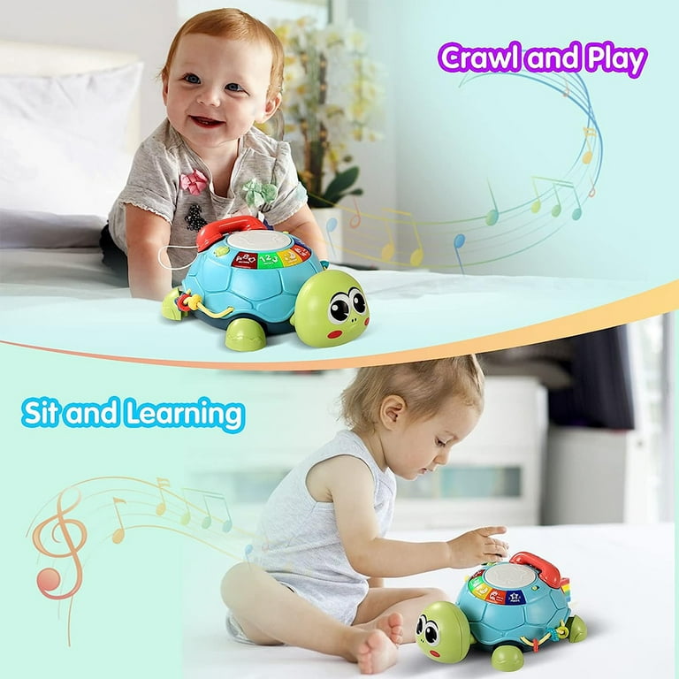 Baby Toys 6 To 12 Months, Musical Turtle Crawling Baby Toys For 12-18  Months, Early Learning Educational Toy With Light & Sound, Birthday Toy For  Infa