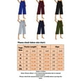 thumbnail image 2 of Frontwalk Ladies Cropped High Waisted Bottoms Split Hem Plain Leggings Lace Up Summer Sweatpant, 2 of 2