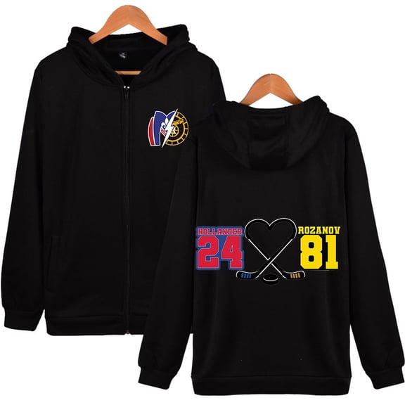 Heated Rivalry Merch Hollander 24 Rozanov 81 CP Print Zipper Hoodie Unisex Full-Zip Sweatshirt Pullover Casual Streetwear Top TV Series Fans