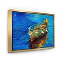 thumbnail image 3 of Boats During Warm Sunset Resting On The Water IV 20 in x 12 in Framed Painting Canvas Art Print, by Designart, 3 of 5