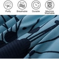 thumbnail image 5 of NTBED Floral Comforter Set King 6 PCS Bed in a Bag Blue Flowers Printed on Navy Botanical Bedding Sets Boho, 5 of 7