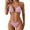 X2 Pink, variant on Ticikt Women's Bikini Sets V Neck Two Piece Swimsuit Textured Crisscross Self Tie Halter Low Rise Bathing Suit