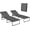 Grey, variant on Folding Chaise Lounge Chair, Patio Sun Tanning Chair, Outdoor Chaise Lounger with 4-Position Reclining Back, Breathable Mesh Seat for Beach, Poolside, Yard, Wine Red