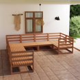 thumbnail image 1 of vidaXL 8 Piece Garden Lounge Set Solid Pinewood, 1 of 1