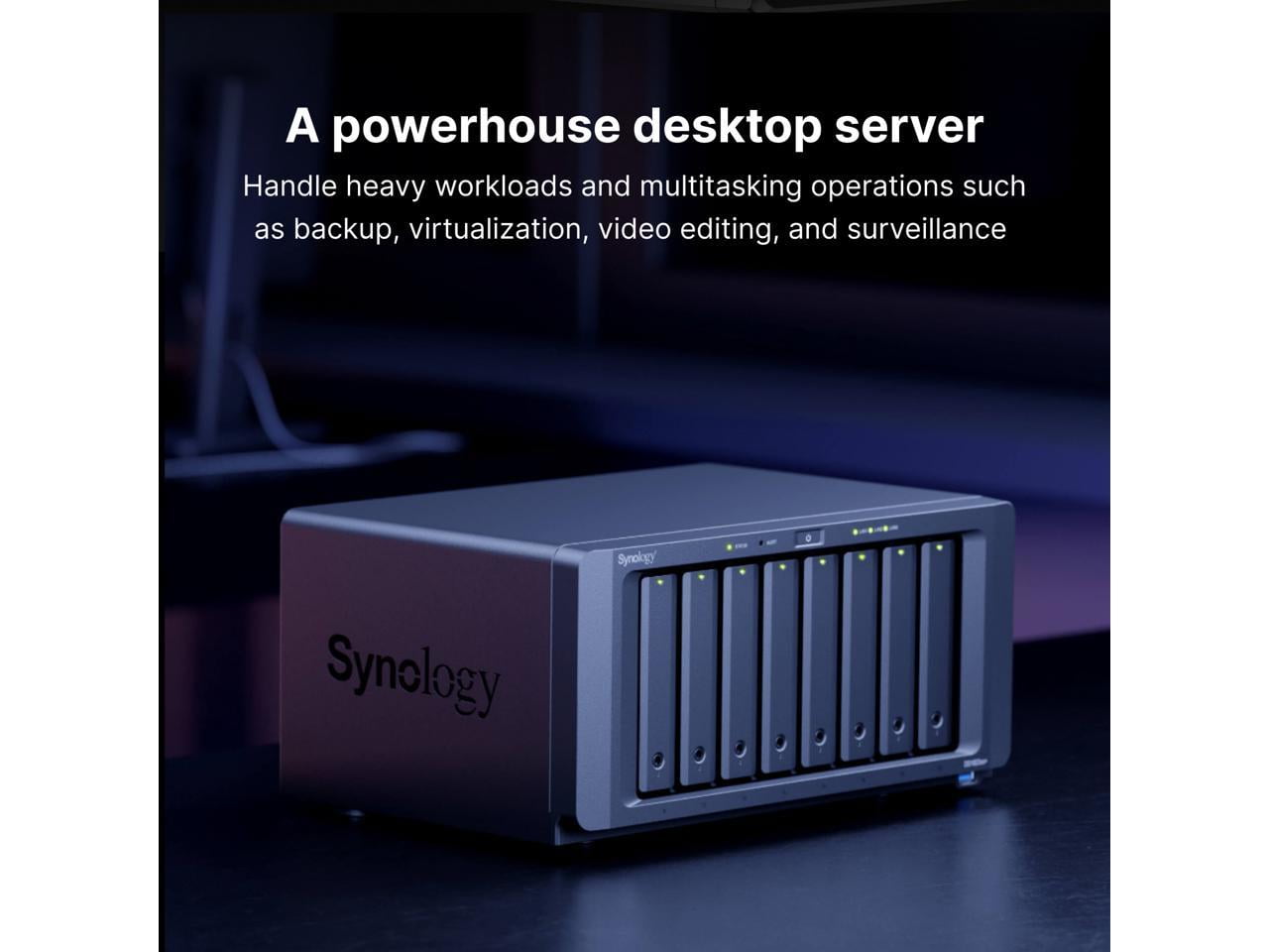 Synology DiskStation DS1823XS+ SAN/NAS Storage System - AMD Ryzen V1780B Quad-core (4 Core) 3.35 GHz - 8 x HDD Supported - 0 x HDD Installed - 8 x SSD Supported - 0 x SSD Installed - 8 GB RAM DDR4 ...
