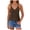 Coffee, variant on Women's Fashionable Casual V Neck Sleeveless Double Braided Strap Mini Solid Color Top