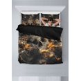 thumbnail image 4 of Juego de cama calavera Galaxy (1 funda nórdica, 2 fundas de almohada), poliéster cepillado,, 4 of 6