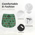 thumbnail image 4 of Pofeuu Christmas Dachshund Print Women's Athletic Shorts Running Workout Shorts Tummy Control Quick Dry Gym Shorts with Pockets Double layer sports shorts-XX-Large, 4 of 7