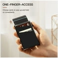 thumbnail image 3 of Ultra-Slim Design Credit Card Holder With Automatic Mechanism, For Men’s Minimalist Wallet With Pop-Up Card Feature And Advanced Aluminium Builder, 6-7 Cards, 6063 T5 Aluminum,, 3 of 5
