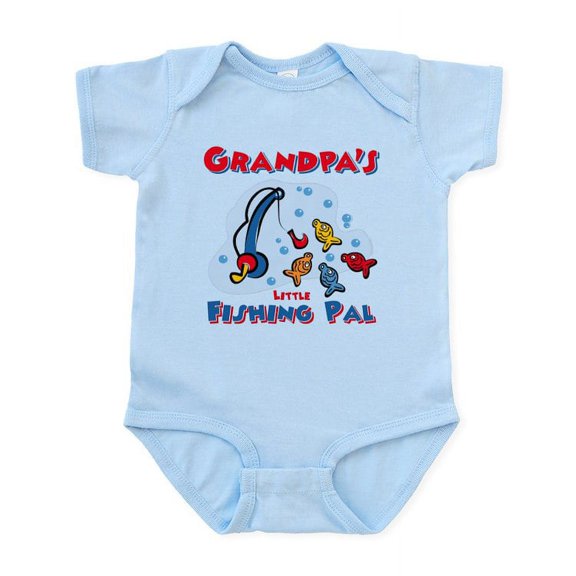 CafePress - Grandpa's Fishing Pal Infant Bodysuit - Baby Light Bodysuit, Size Newborn - 24 Months