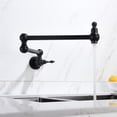 thumbnail image 2 of Cfowner Wall Mount Kitchen Faucet with Double Joint Swing Arm, Pot Filler Folding Faucet for Bar Home Living Room, 2 of 7