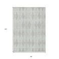 thumbnail image 3 of 8' X 10' Gray Geometric Washable Non Skid Indoor Outdoor Area Rug, 3 of 3