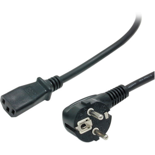 Standard power cable schuko 1,5m Socket Plug Black 3d Printing 3d printers 