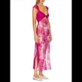 thumbnail image 2 of Vestidos Largos de Verano Y2K con Encaje, Retazos, , Estampado Floral, Escote Corazón, Espalda Descubierta y Abertura para Mujer Rosa Roja S, 2 of 7