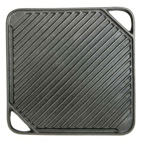 Grill Zone 00395TV Cast Iron Reversible Grill Griddle, 10.5" x 10.5