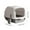 Gray, variant on Fully Enclosed Cat Litter Box with Lid, Large Covered Litter Pan with Door, Odor Control Enclosed Litter Box with Viewing Window, Extra Large Cat Litter Box with Scoop and Mat