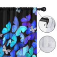 thumbnail image 4 of Blackout Kids Curtains,Butterfly Blue Purple Wing Pattern Childrens Insulated Curtains Set Of 2,Bedroom Essentials,Toddler Room Decor 52"x84", 4 of 5