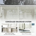 thumbnail image 4 of Barara King Gazebo, Outdoor Canopy Shelter Pergola,12' x 19' Pergola with Adjustable Louvered, Outdoor Pergola with Curtains and Netting, Cream White, 4 of 10