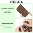thumbnail image 6 of Brown and Black Leopard Print Dish Drying Mat for Kitchen 1 Pack, Ultra Absorbent Microfiber Dishes Drainer Mats,16"x18", 6 of 6