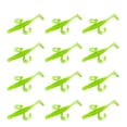 thumbnail image 1 of CSChome Appâts de Pêche 12 Pcs Faux Leurres Souples Eau Salée Eau Douce Haute Simulation Couleur Vive Texture Douce Haute Résistance Design Queue en T, 1 of 7