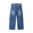 thumbnail image 6 of GrmtClth Men's Baggy Jeans Elastic Waist Jean Pants with Drawstring Relaxed Fit for Casual Daily Wear Cargo Pants with Pockets 2XL, 6 of 7