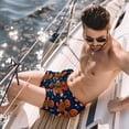 thumbnail image 2 of luoweisi Men's Beach Shorts Quick Dry Swim Trunks with Mesh Lining Christmas Gingerbread Man 2XL, 2 of 5