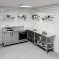 thumbnail image 7 of AmGood 12 in. x 30 in. Stainless Steel Wall Shelf | NSF Certified | Appliance & Equipment Metal Shelving | Kitchen, Restaurant, Garage, Laundry, Utility Room, 7 of 7