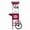 Red 823, variant on Vintage Popcorn Machine Cart with Wheels, 12oz Stainless Steel Kettle Popcorn Maker for Party, Movie Theater Style Popcorn Popper with 3 Switches