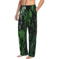 thumbnail image 2 of Bingfone Lush Foliage Green Plant Mens All Over Print Sleep Pajama Pants-Small, 2 of 9