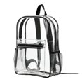 thumbnail image 1 of Large Capacity Transparent Backpack Casual Zipper Waterproof Clear Backpack School Bag Visible PVC Backpack Travel Bag for Women, 1 of 6