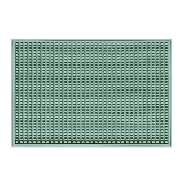 Tapete antigoteo, accesorio para encimera, tapete para café, almohadilla escurridora para el hogar, camping, bar, cocina de estilo rústico, 45 x 30 c Verde