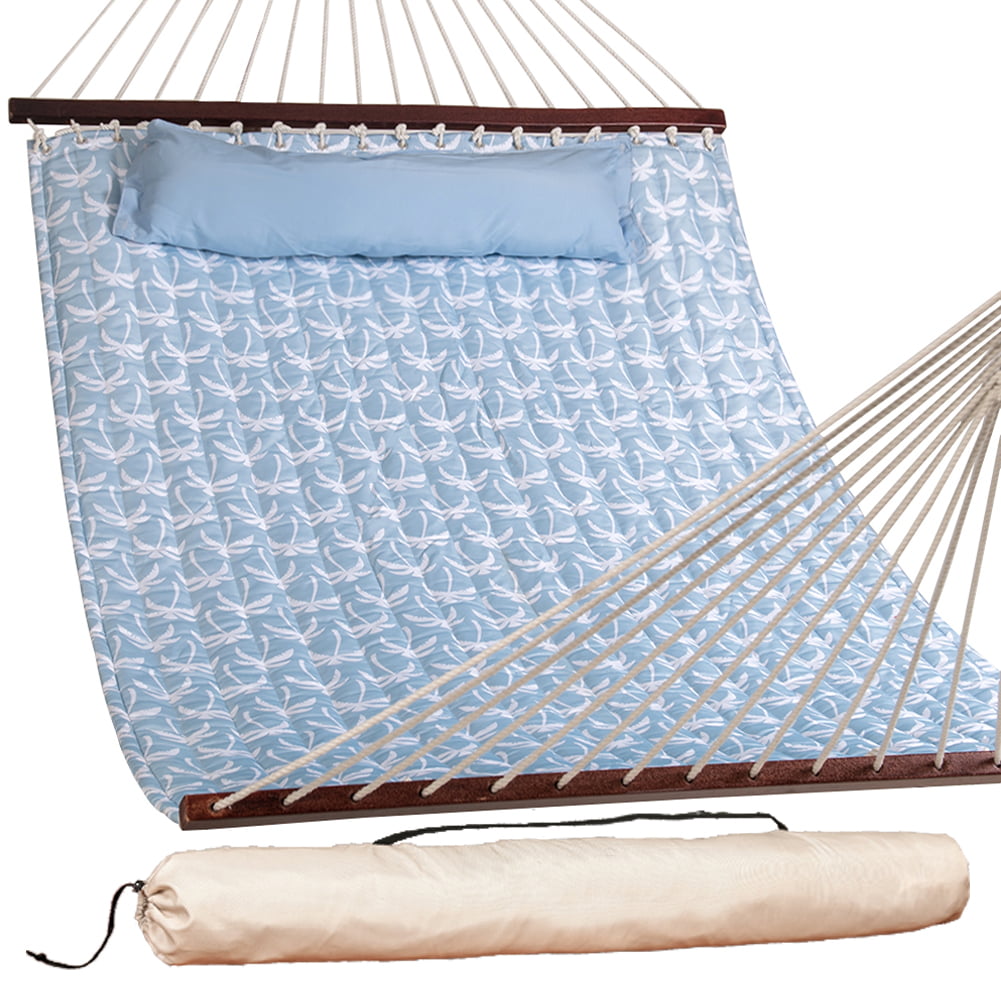 Lazy Daze Hammocks 55inch Quilted Fabric Hammock with Pillow and 