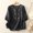 Navy, variant on Linen Shirt Women Regular Fit Embroidery Womens Cute Tops 3/4 Sleeve V Neck Blouses for Women Casual M-2XL