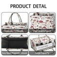 thumbnail image 4 of Large Capacity Tote Bag,Red Mushroom Plant White Pattern Handbag Fashion Luxury Tote Bag,15.7"x13"x 5.1" Inches,Laptop Compatible, 4 of 6