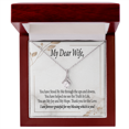 thumbnail image 4 of To My Wife You Have Stood by Me Alluring Ribbon Necklace Message Card, 4 of 7