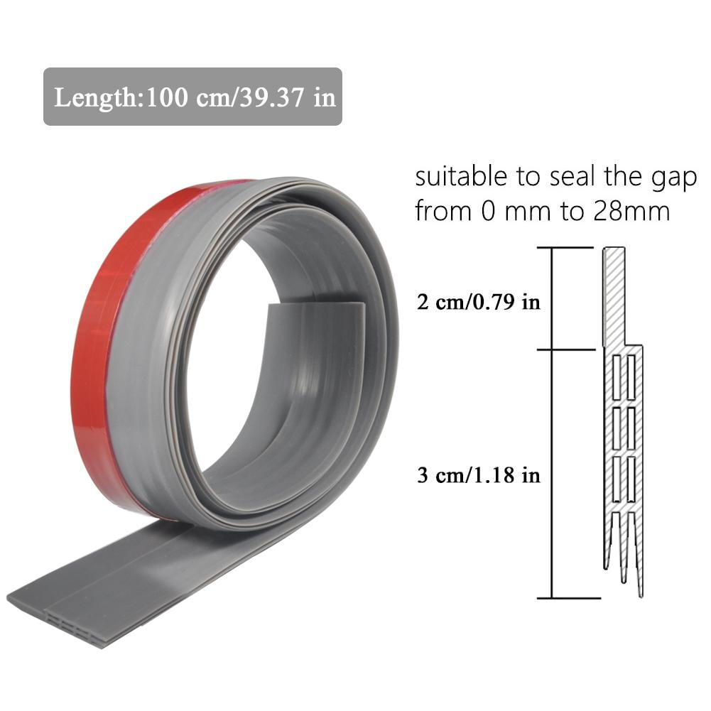 Kritne Draught Seal for Window or Door,100cm Silicone Rubber Door Strip