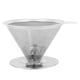 thumbnail image 1 of Taza de Filtro de Café por GOTEO Reutilizable de Acero inoxidable, tratamiento de espejo en forma de v, portátil compacto y salible, 1 of 7