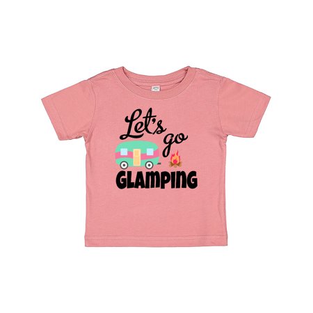 

Inktastic Lets Go Glamping with Camper Vector Gift Baby Boy or Baby Girl T-Shirt