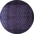 thumbnail image 1 of Ahgly Company Indoor Round Persian Blue Traditional Area Rugs, 4' Round, 1 of 4