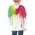 thumbnail image 3 of Xoenoiee 3D Color Drops Print Kids Zip Up Hoodie for Girls Boys 11-13 Years Fall Outfits Hooded Jacket with Pocket Teens Youth Athletic Hoodies Long Sleeve Casual Coat Top, 3 of 7