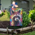 thumbnail image 6 of Colorful Cute Raccoon Garden Flag Double Sided Outdoor Banners Yard Flags for Garden Home Holiday Decorations, 6 of 6