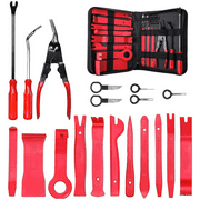MATCC 19pcs Car Trim Removal Tool Auto Door Panel Removal Tool Set with Clip Plier Set & Fastener Remover Audio Radio Removal Installation and Remover Strong Nylon Pry Tool Kit