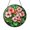 Acrylic 3.5 Inch, variant on Mandala Geranium Window Suncatcher Decor, Artistic Glass Hanging, Peaceful Botanical Home Accent