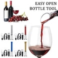 thumbnail image 2 of Juego de 4 abridores de botellas 4 en 1 con bomba de aire, abridor a presión, cortador de papel de aluminio, vertedor inflable, tapón de vacío, accesorios para vino., 2 of 8
