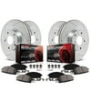 Power Stop Ceramic Brake Pad and Drilled & Slotted Rotor Kit K7489
