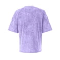 thumbnail image 7 of Mens Distressed Henley Shirts Retro Short Sleeve Cotton Tee Shirts Casual Button Down Washed T-Shirts Light Purple 3XL, 7 of 7
