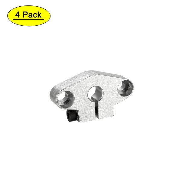 4PCS SHF8 Soporte de guía de riel de movimiento lineal de aluminio para eje de 8mm de diámetro