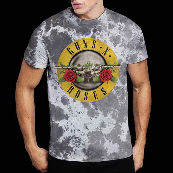 T-Shirt Unisexe Guns N Roses Logo Classique (Collection Wash)