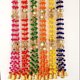 thumbnail image 2 of Hilos de flores de pompón artificiales hechos a mano para decoración, guirnaldas de decoración de boda india, coronas de decoración navideña, 2 of 4